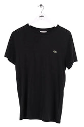 T-shirt Lacoste Noir en Coton, taille S - Seconde Main