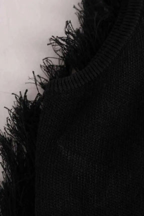 Top sans manche Paco Rabanne Noir en Lin
