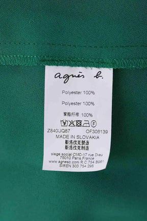 Robe Agnès B. Vert en Synthétique