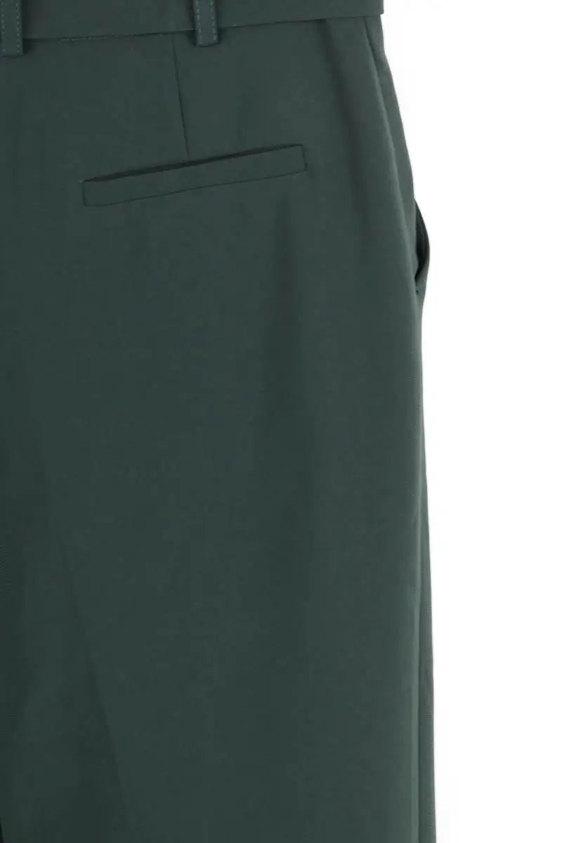 Pantalon droit Claudie Pierlot Vert en Synthétique