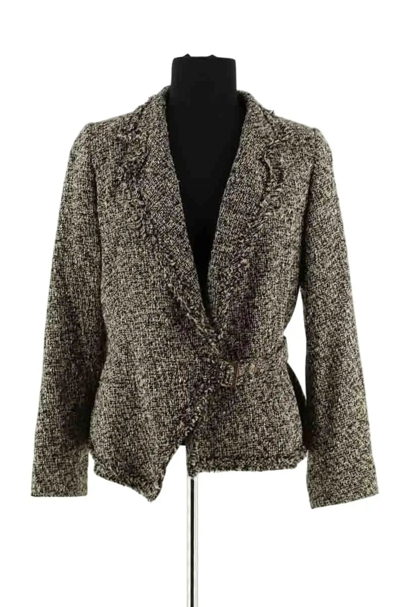 Blazer Gerard Darel Gris en Laine, taille XL - Seconde Main
