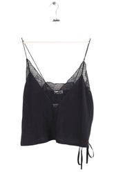 Top sans manche Zadig & Voltaire Noir en Synthétique, taille M - Seconde Main