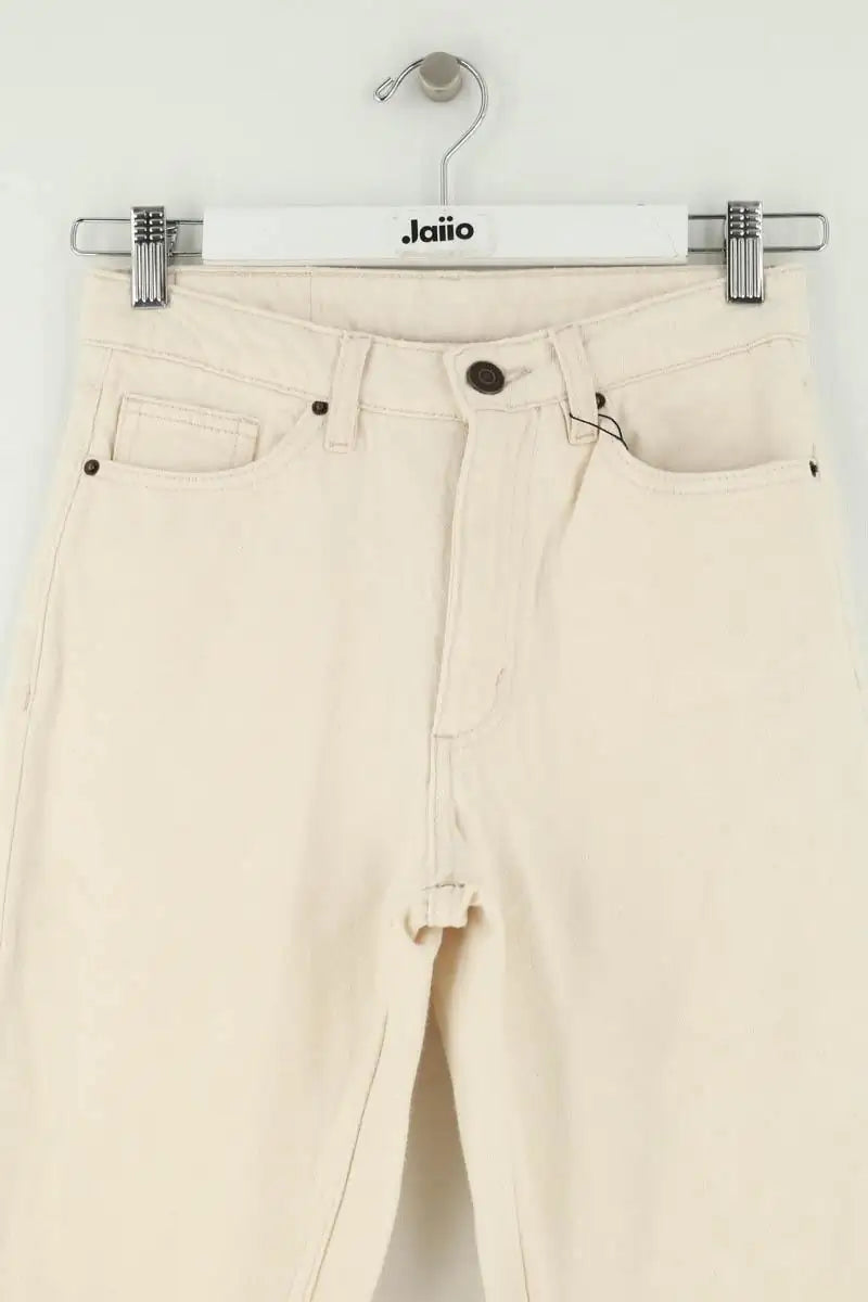 Jean slim American Vintage Beige en Coton