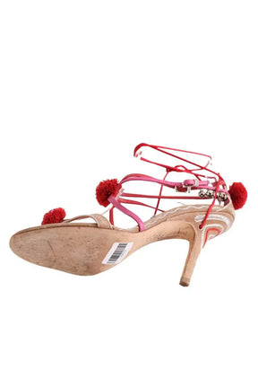 Talons Dior Rose en Cuir