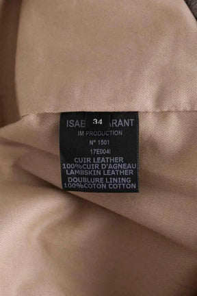Jupe Isabel Marant Argent en Cuir