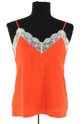 Top sans manche Maje Rouge en Synthétique, taille S - Seconde Main