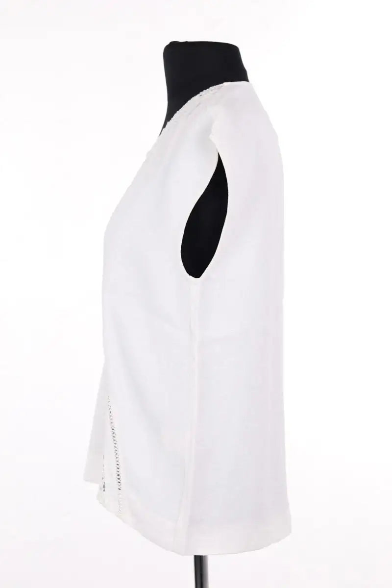 Blouse Maje Blanc en Synthétique