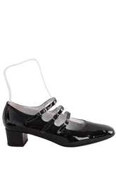 Talons Carel Noir en Cuir, taille 37 - Seconde Main