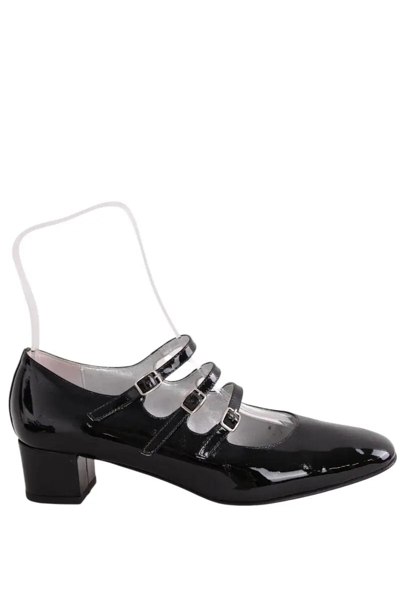 Talons Carel Noir en Cuir, taille 37 - Seconde Main