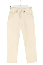 Jean droit W24 L26 Levi's 501 Beige en Coton, taille XS - Seconde Main