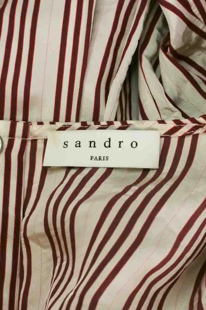 Chemise Sandro Bordeaux en Viscose