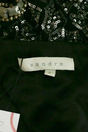 Blouse Sandro Argent en Viscose