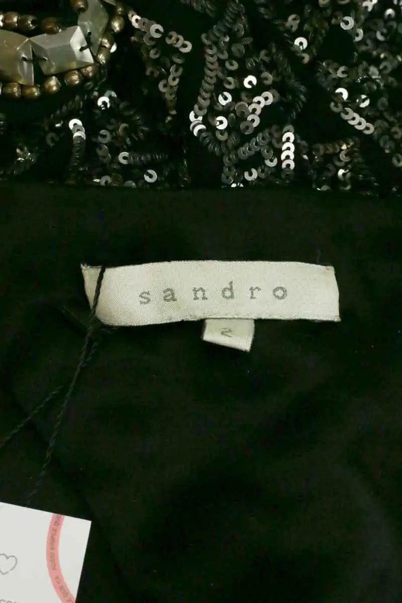 Blouse Sandro Argent en Viscose