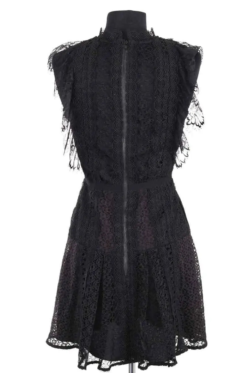 Robe Self-Portrait Noir en Synthétique