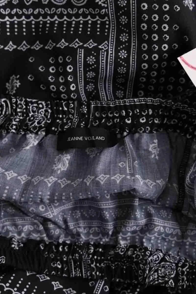 Jupe Jeanne Vouland Noir en Coton