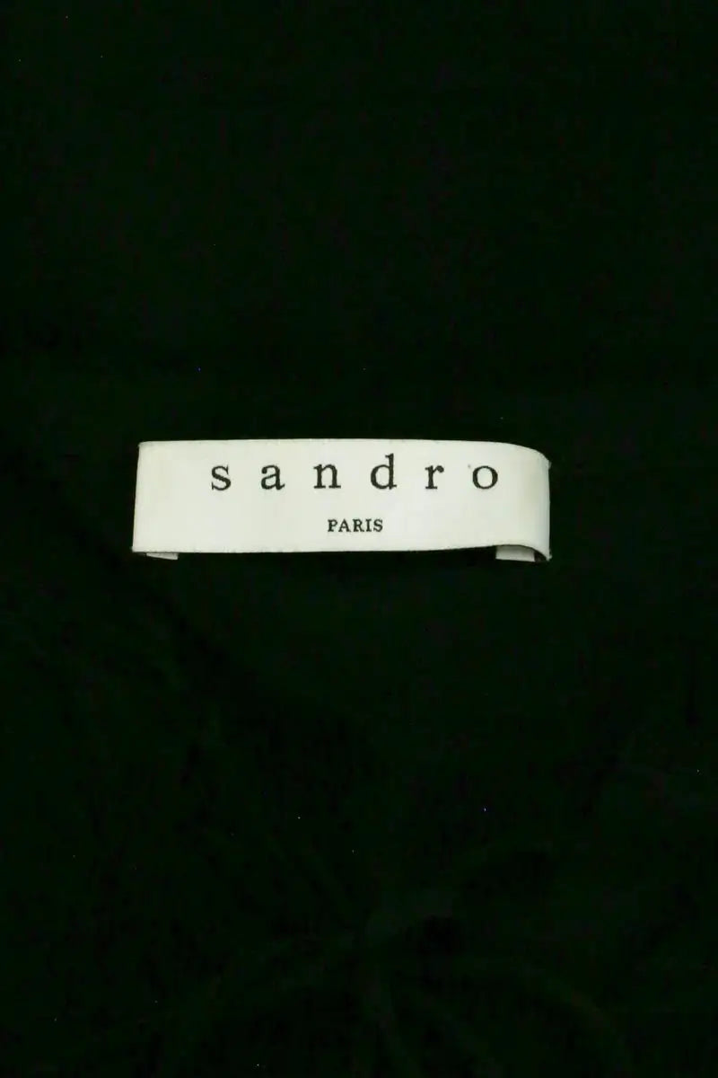 T-shirt Sandro Noir en Soie