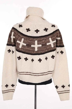 Pull Ralph Lauren Naiomi Glasses Blanc en Laine