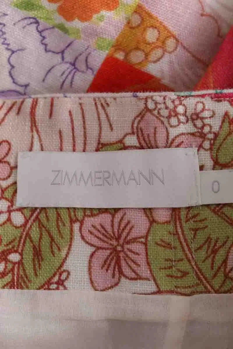 Mini short Zimmermann Multicolore en Lin
