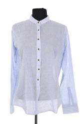 Chemise Leon & Harper Bleu en Coton, taille S - Seconde Main