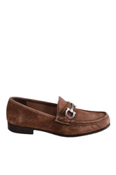 Mocassins Salvatore Ferragamo Marron en Daim, taille 44 - Seconde Main