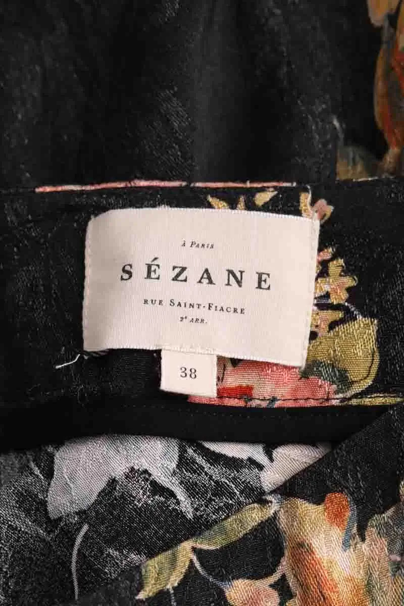 Jupe Sézane Noir en Viscose