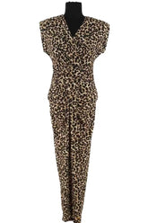Robe Essentiel Antwerp Marron en Coton - élasthanne, taille S - Seconde Main