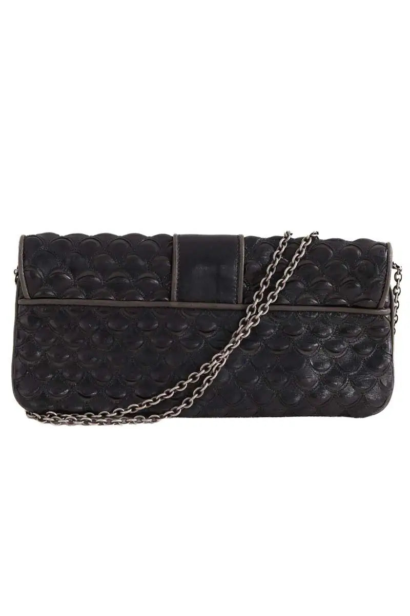 Pochette Dior Noir en Cuir