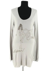 Robe Antik Batik Gris en Viscose, taille S - Seconde Main