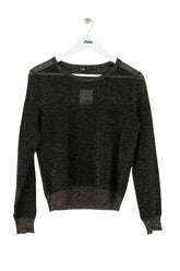 T-shirt Maje Noir en Viscose, taille M - Seconde Main