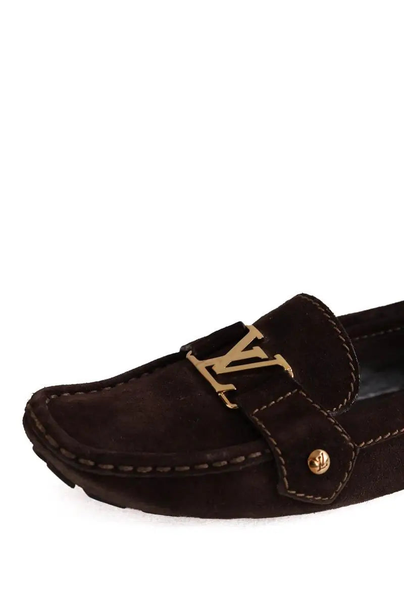 Mocassins Louis Vuitton Marron en Daim