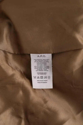 Manteau APC Camel en Synthétique
