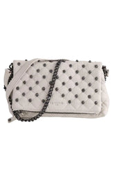 Sac à bandoulière The Kooples Gris en Cuir - Seconde Main