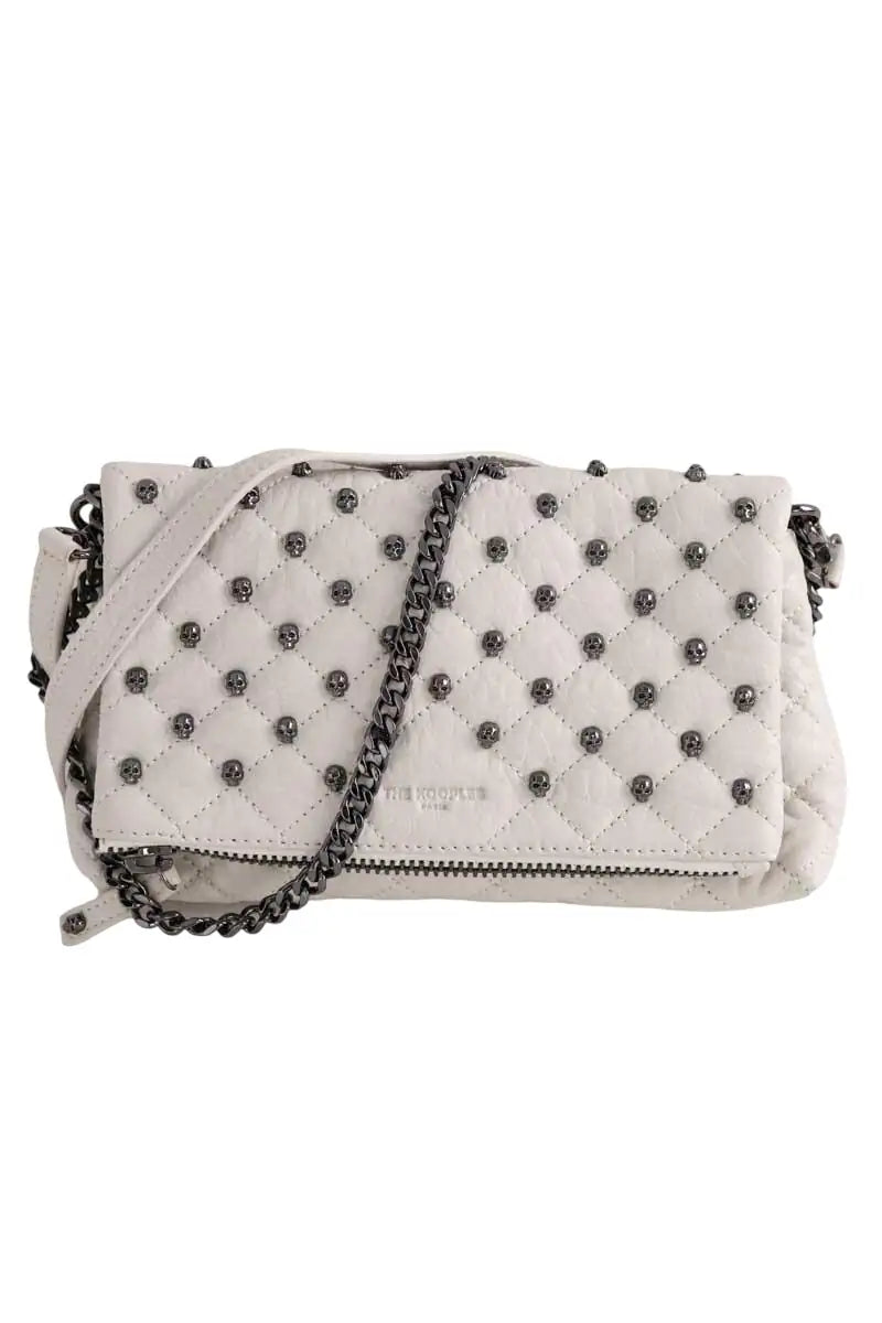 Sac à bandoulière The Kooples Gris en Cuir - Seconde Main