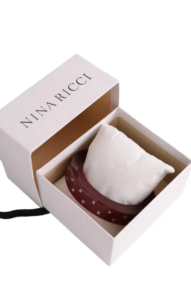 Bracelet Nina Ricci Bordeaux en Plastique