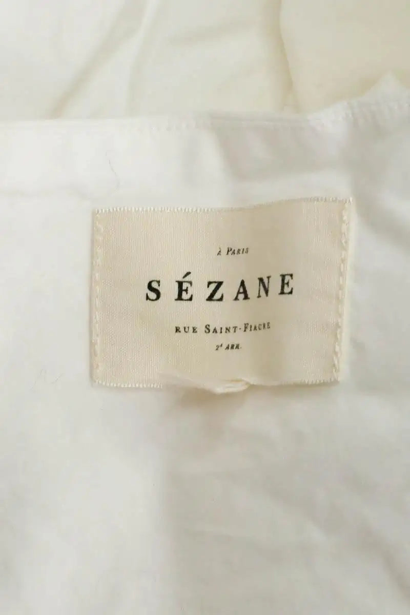 T-shirt Sézane Blanc en Coton