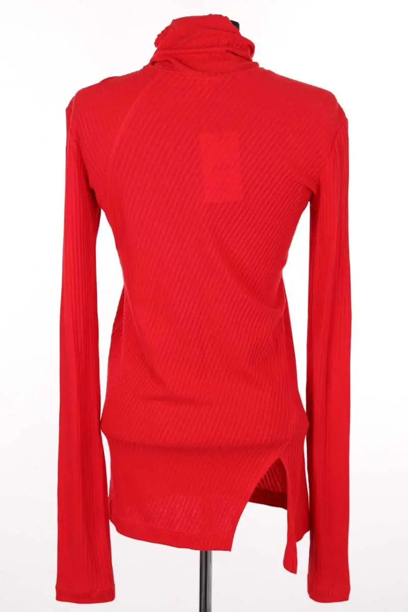 Top Helmut Lang Rouge en Coton