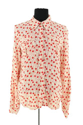 Blouse Make My Lemonade Rouge en Viscose, taille XS - Seconde Main