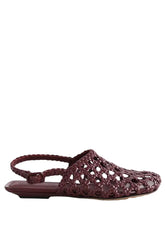 Mules Bottega Veneta Bordeaux en Cuir, taille 35 - Seconde Main