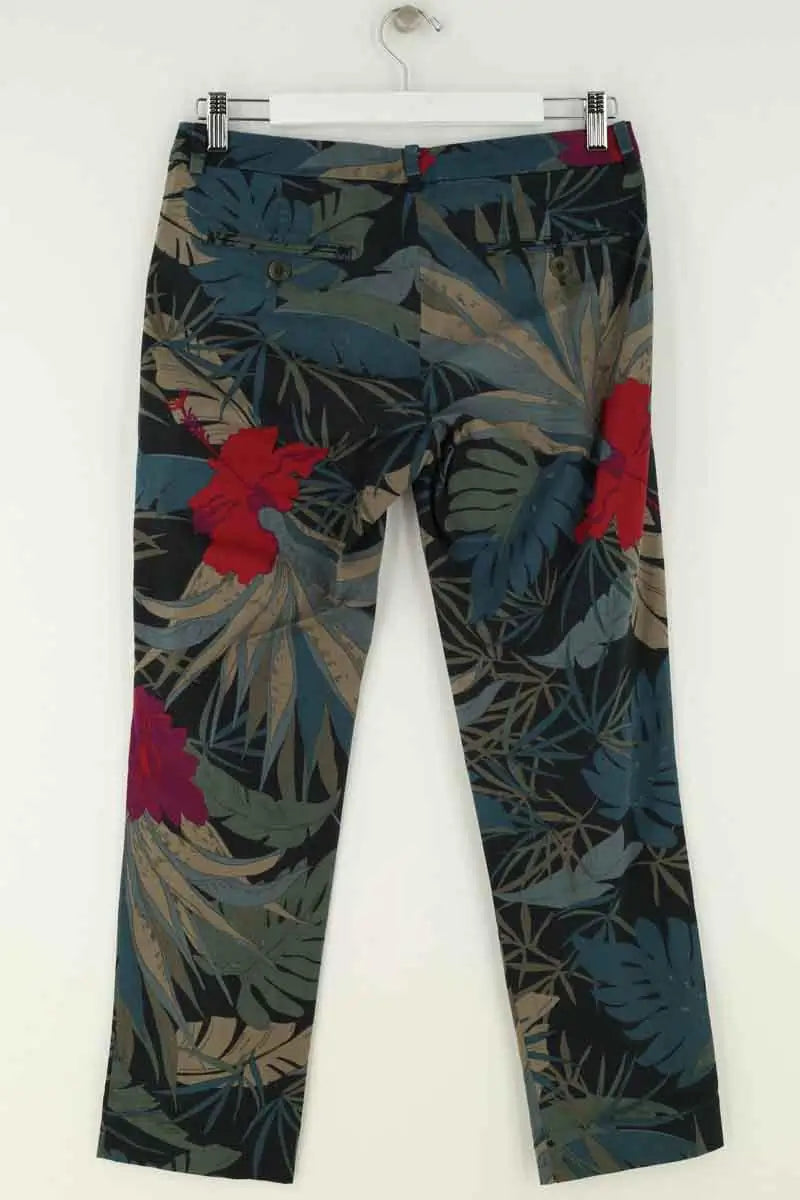 Pantalon droit Max Mara Multicolore en Coton