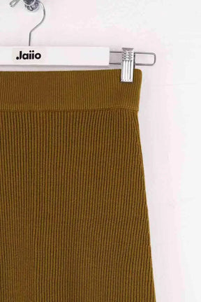 Jupe Sézane Kaki en Laine