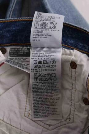 Jean droit Levi's 501 Bleu en Coton