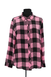 Chemise Sandro Rose en Soie, taille L - Seconde Main
