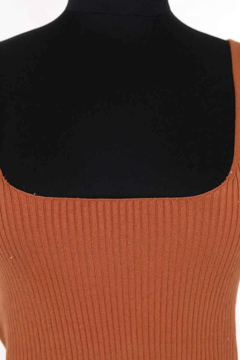 Top sans manche Sandro Orange en Viscose