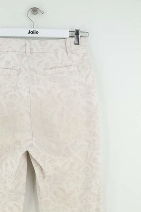 Pantalon droit Saaj Ecru en Coton