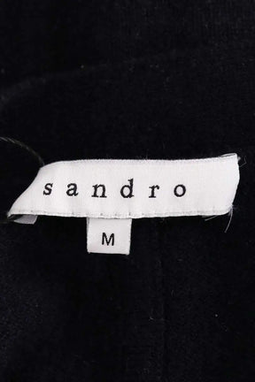 Cardigan Sandro Marine en Cachemire
