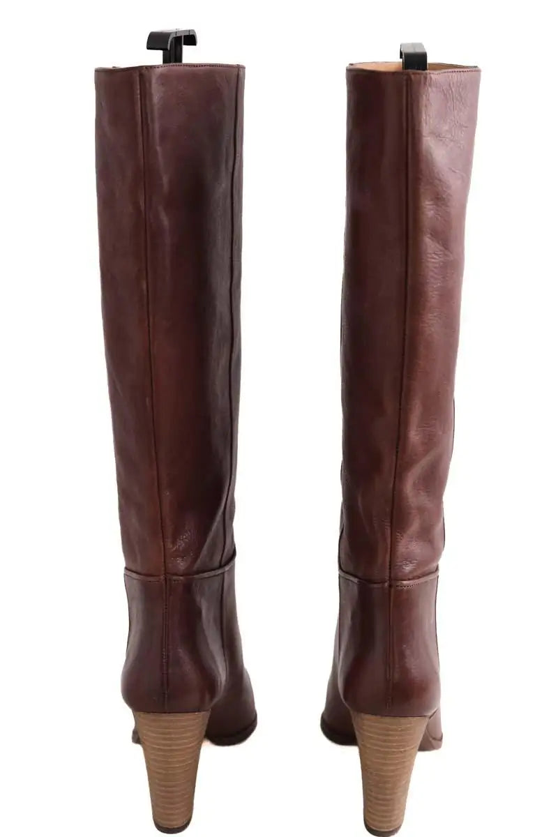 Bottes Sessun Marron en Cuir