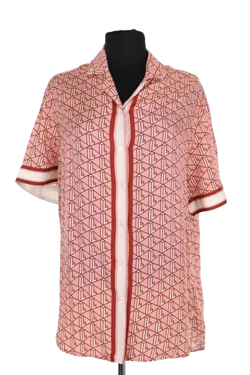 Chemise Lacoste Rouge en Viscose, taille M - Seconde Main
