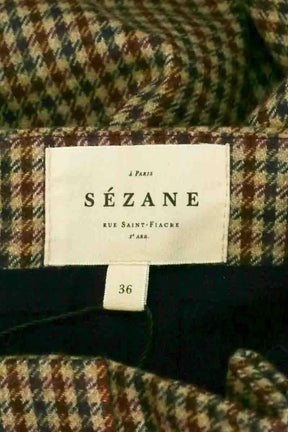 Jupe Sézane Bordeaux en Laine
