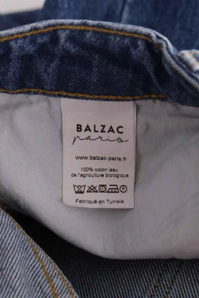 Jean droit Balzac Bleu en Coton