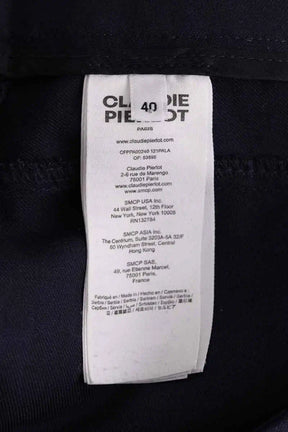 Pantalon droit Claudie Pierlot Bleu en Laine